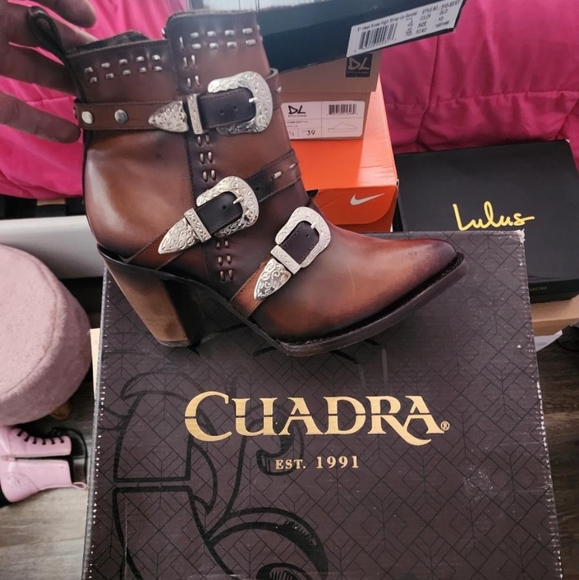 Ladies CUADRA leather bootie - Picture 1 of 2